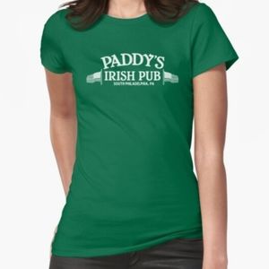 It's Always Sunny in Philadelphia Paddy's Irish Pub Green Womens T Shirt, XL